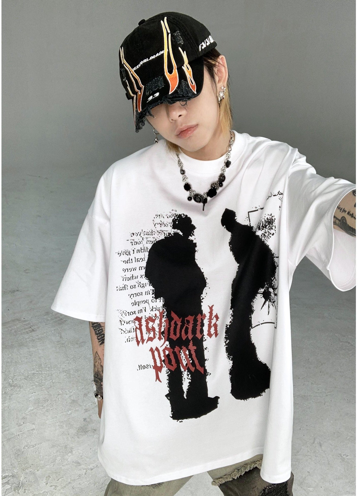 ポートレート ラウンドネック Tシャツ P1584