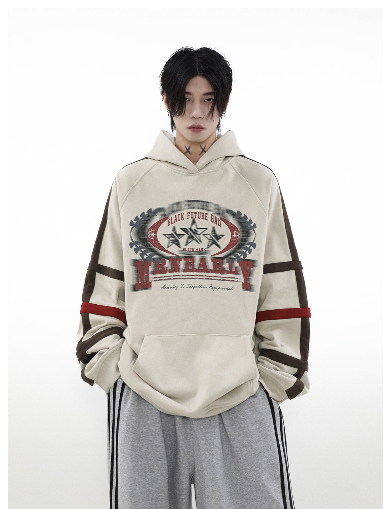 American Retro Hooded Sweatshirt P919