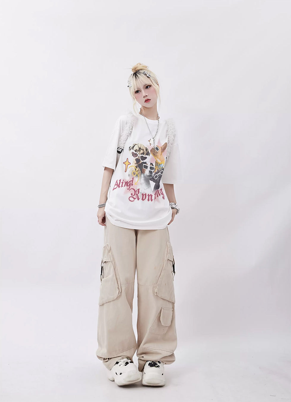 Big Pocket Oversized Straight Pants P965