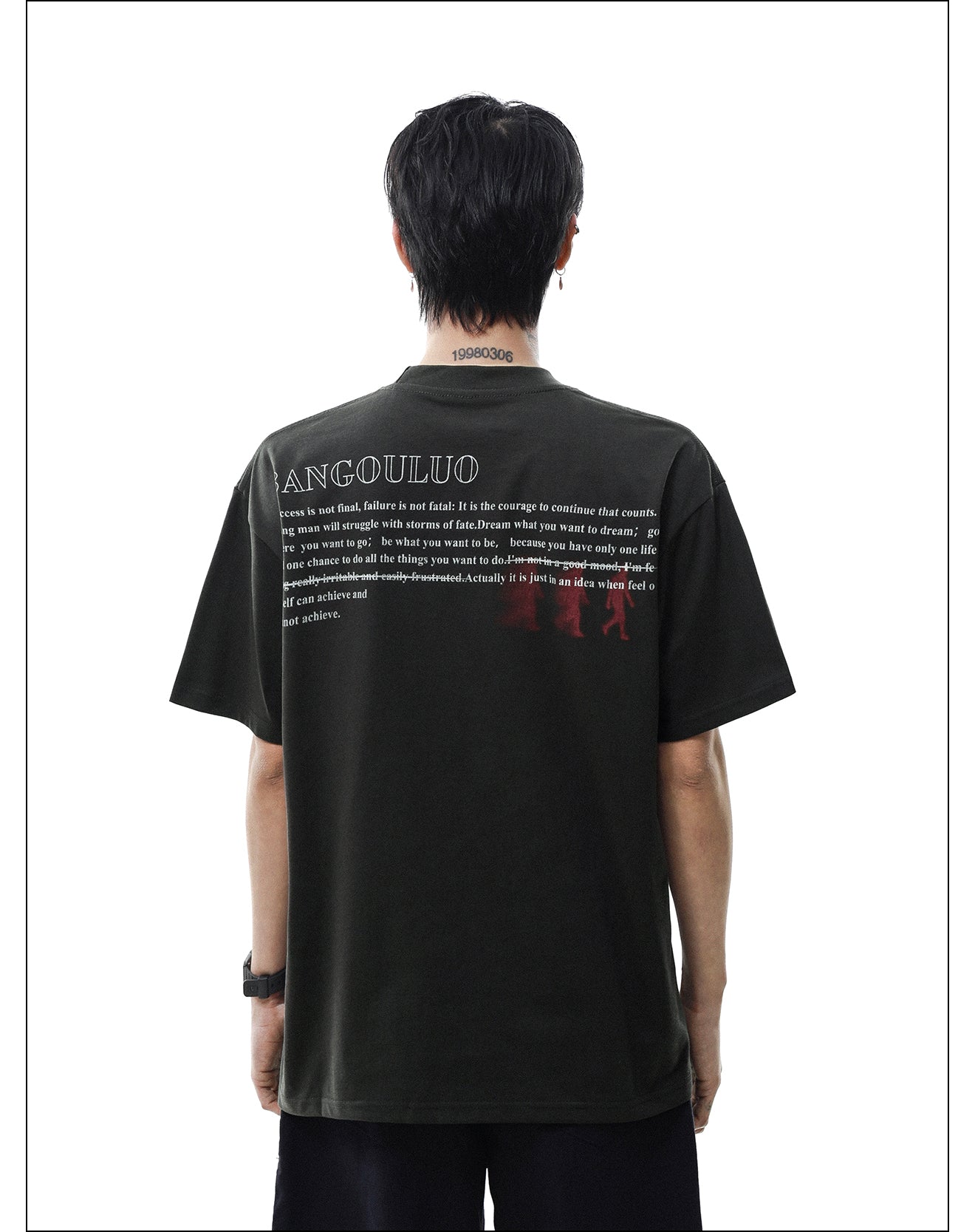 シルエットプリント Tシャツ P2080