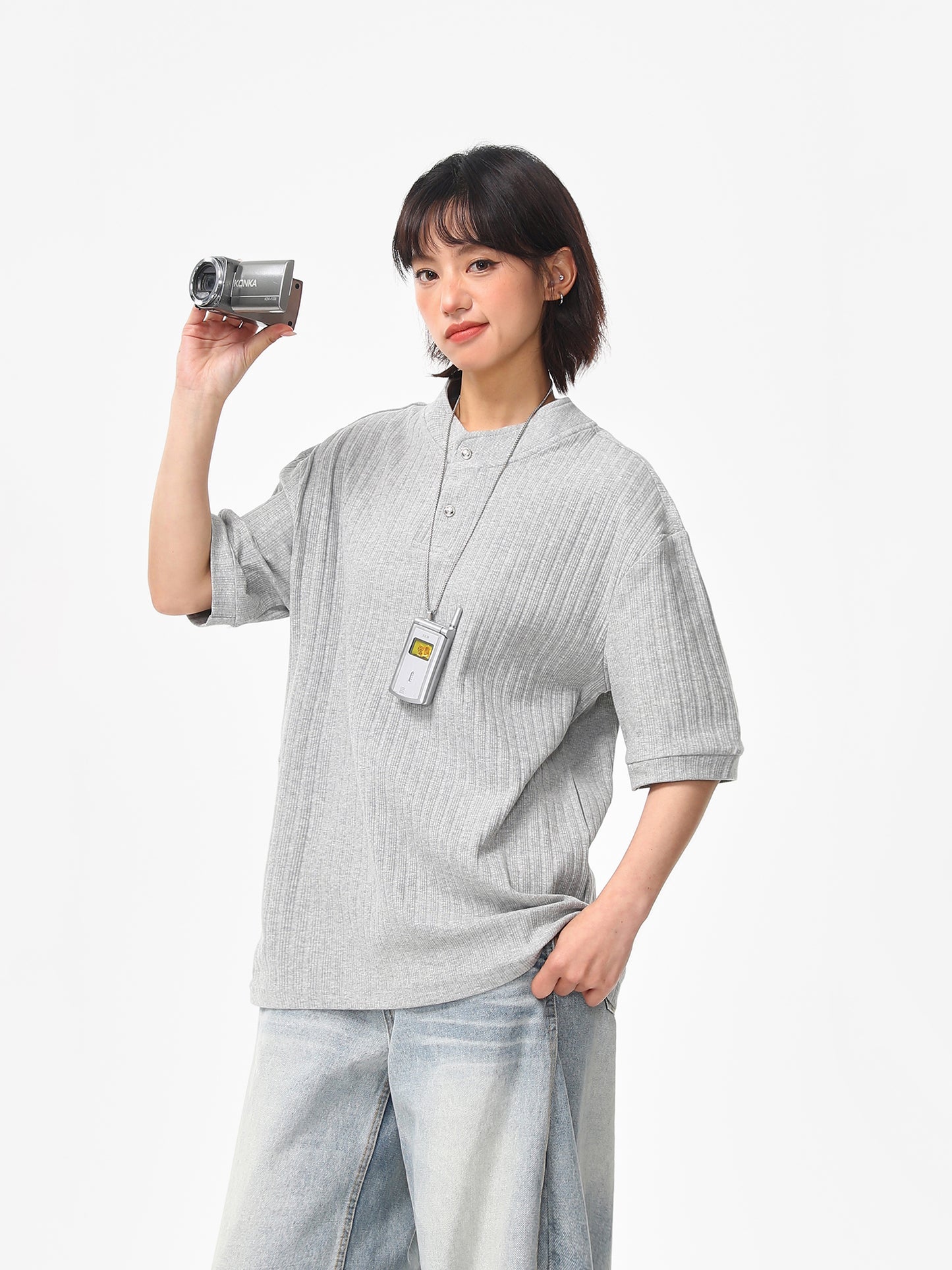 ヘンリーカラー Tシャツ P2050