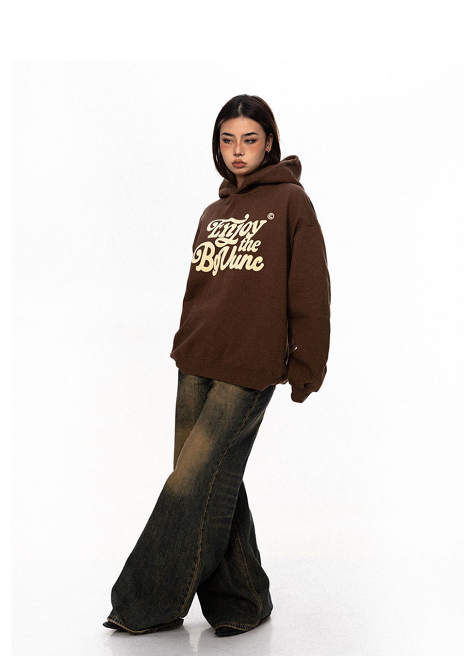 Hooded Plus Velvet Sweatshirt P695