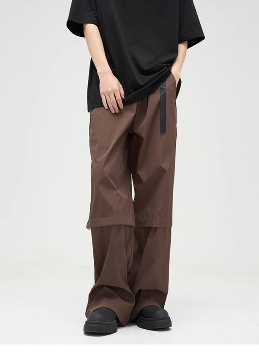 Loose fit side line casual pants P352