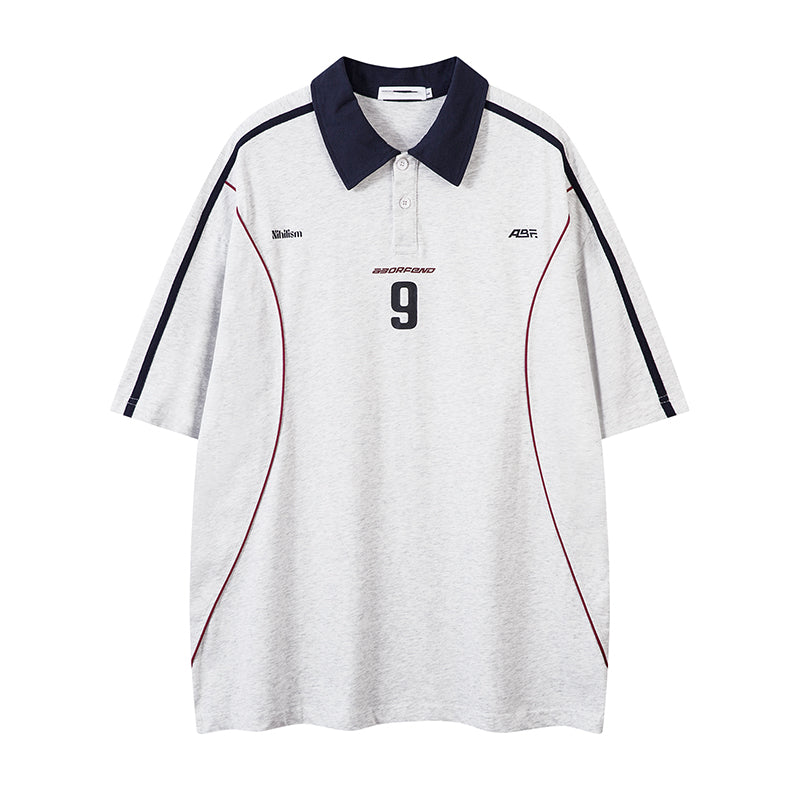 ポロラペル カレッジスタイル Tシャツ P2101
