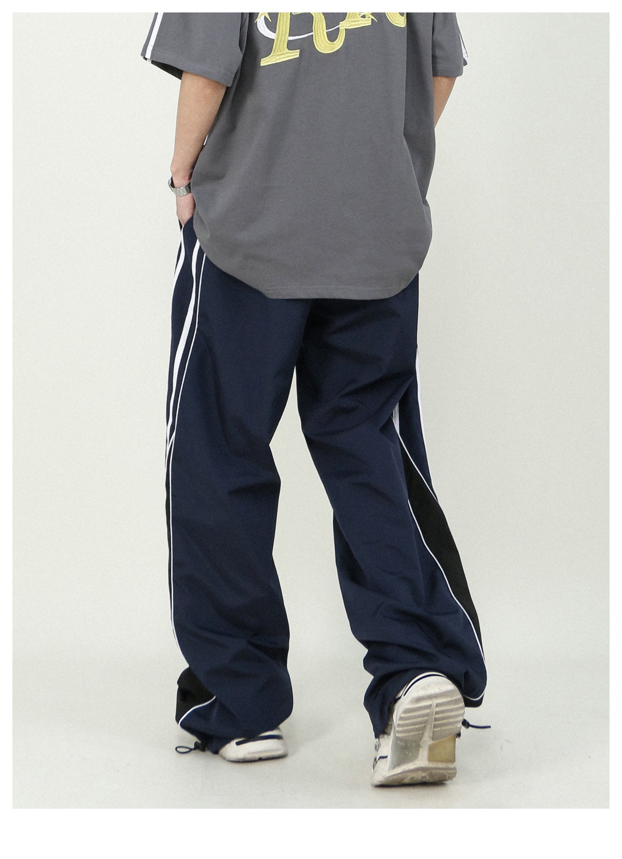 Casual loose straight track pants P195