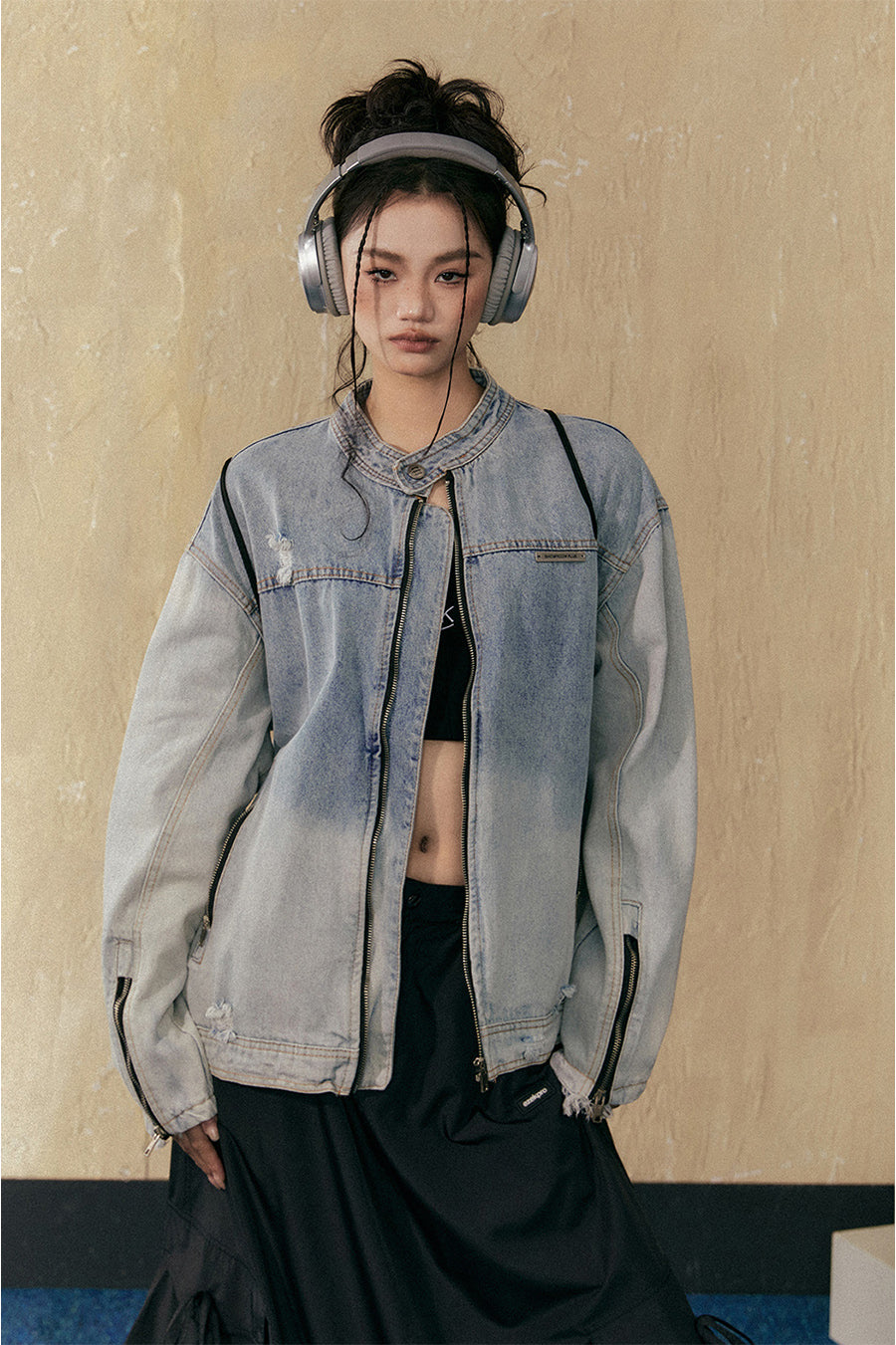 American Retro Washed Denim Jacket P823