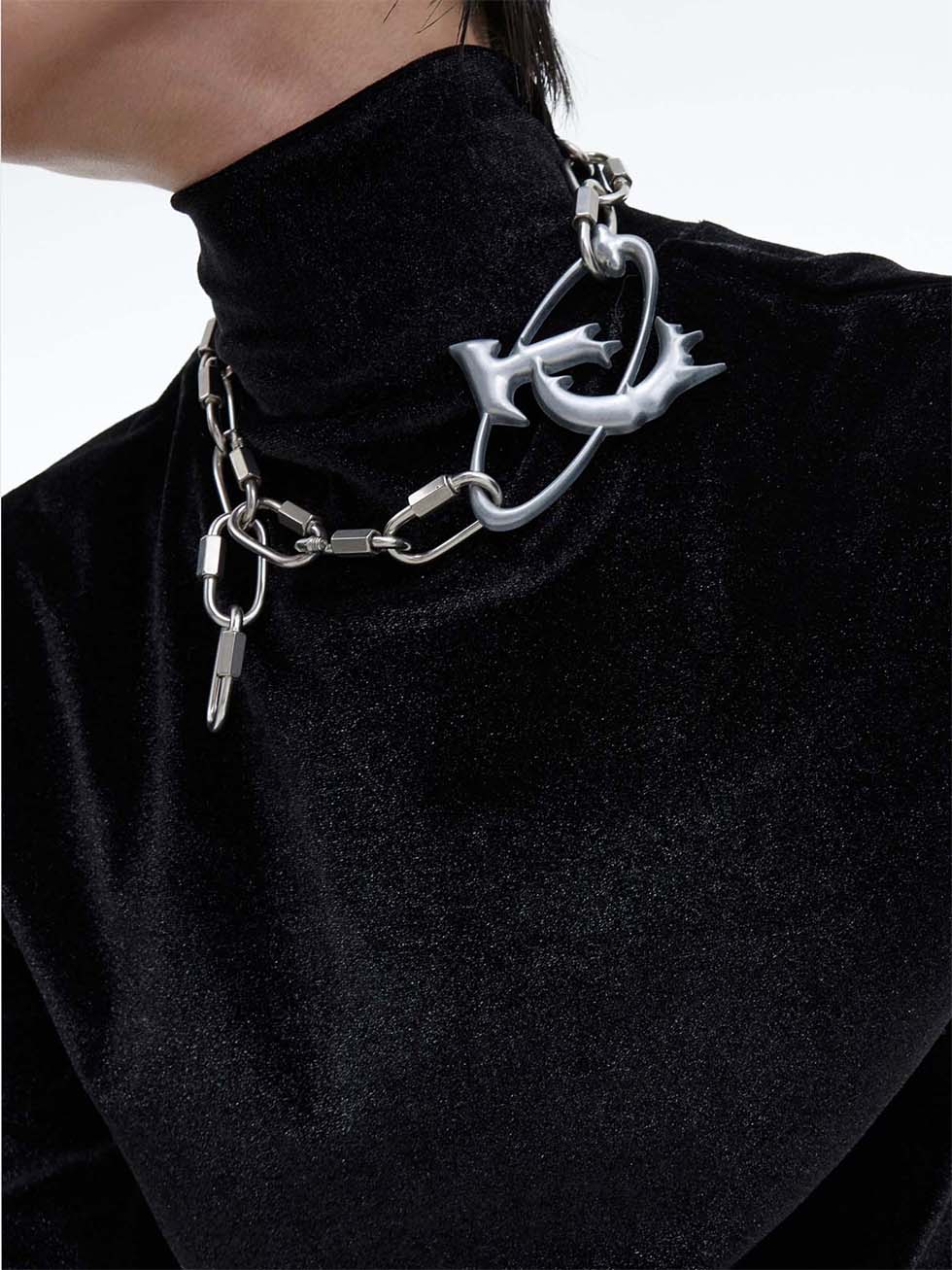 Heavy Metal Logo Rock Necklace P1112