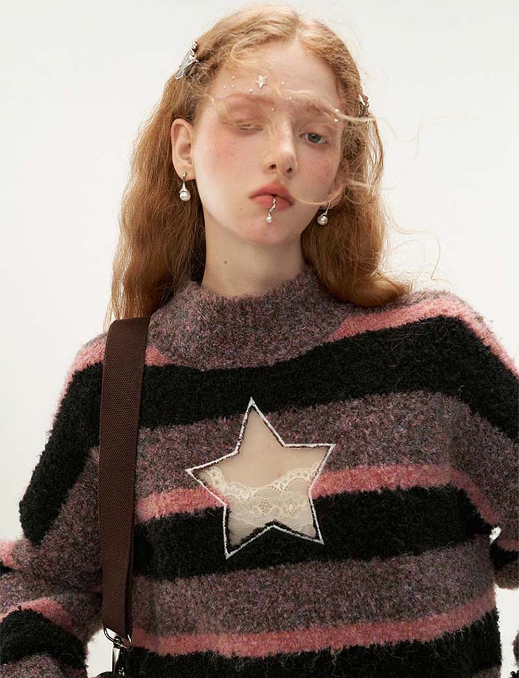 Star Stripe Sweater P1318