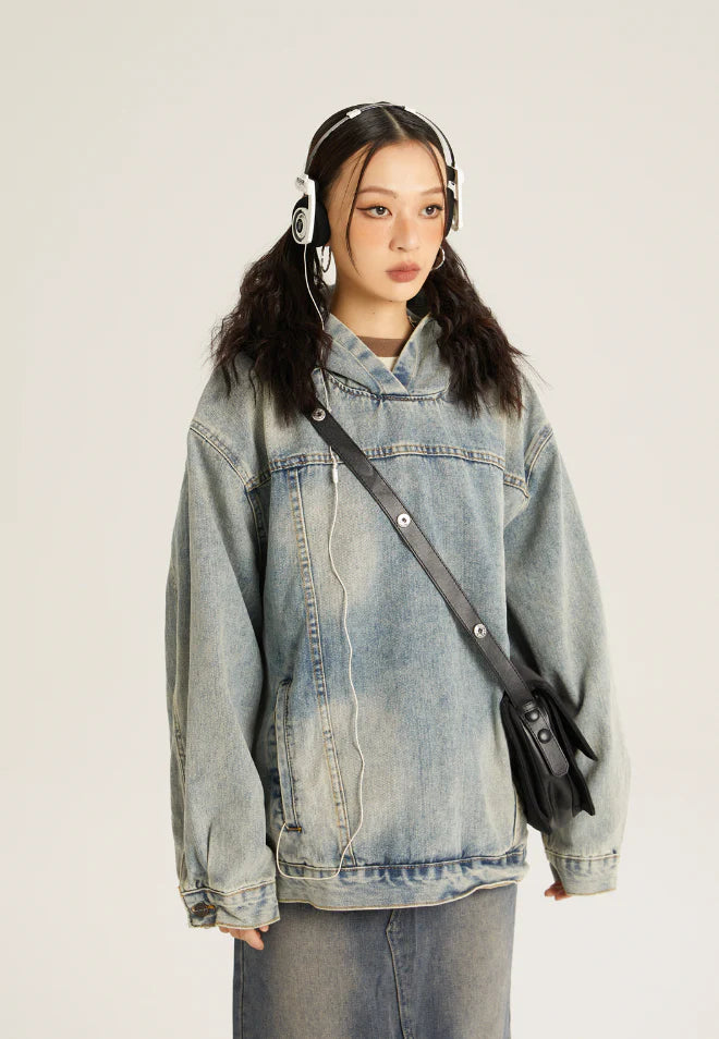 Denim hoodie P039