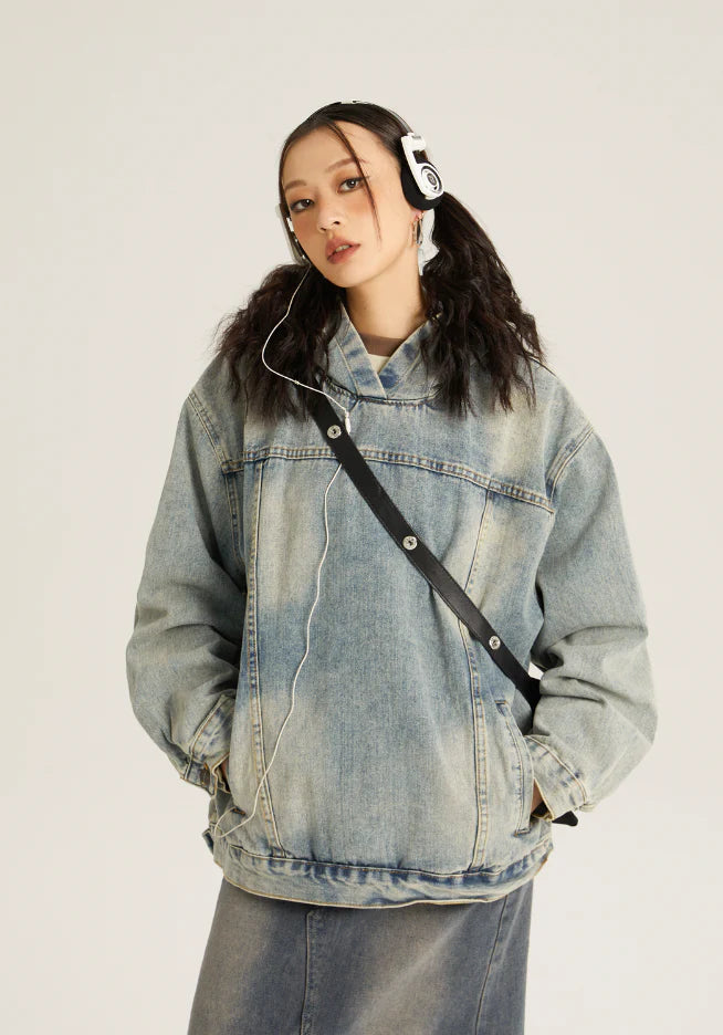 Denim hoodie P039