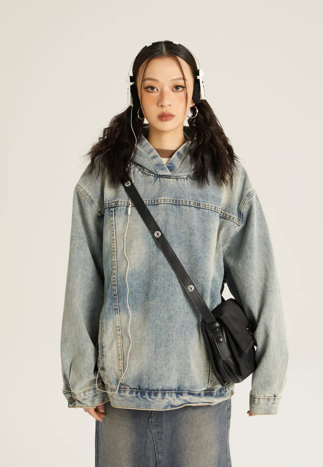 Denim hoodie P039