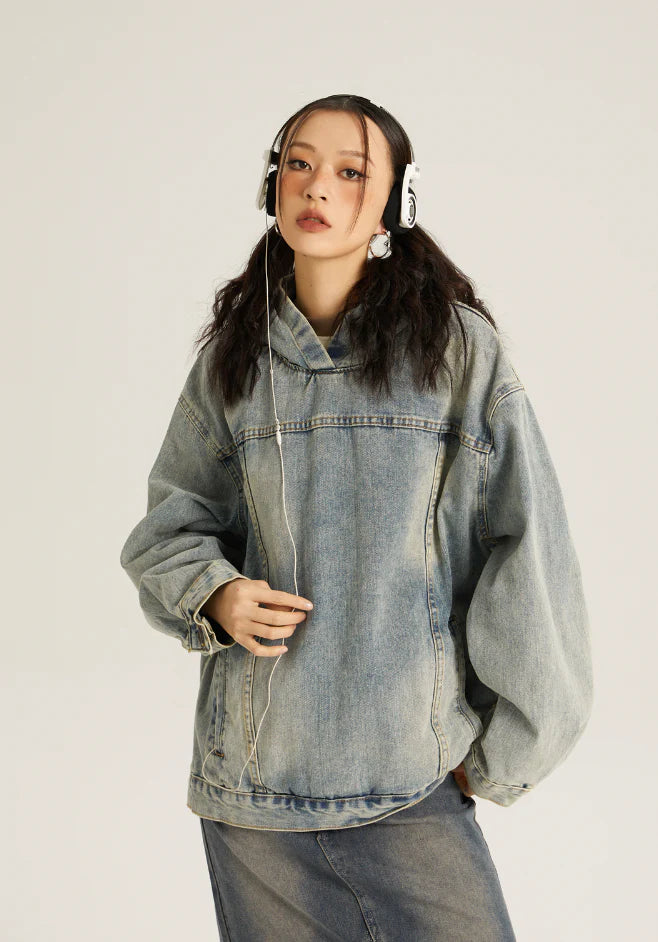 Denim hoodie P039