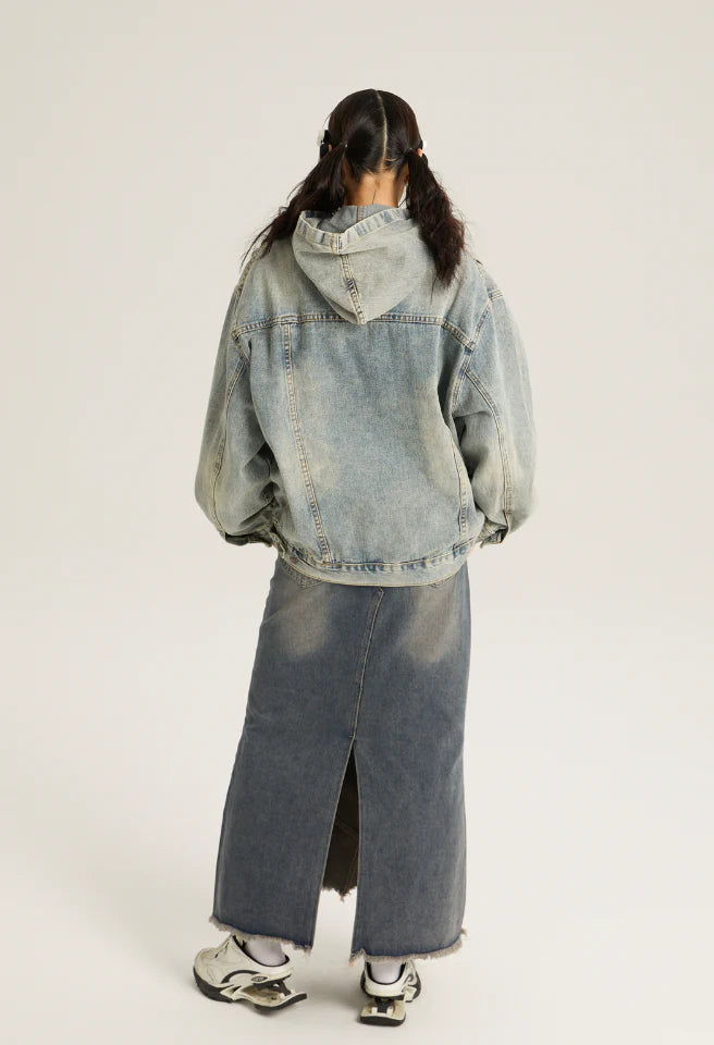 Denim hoodie P039