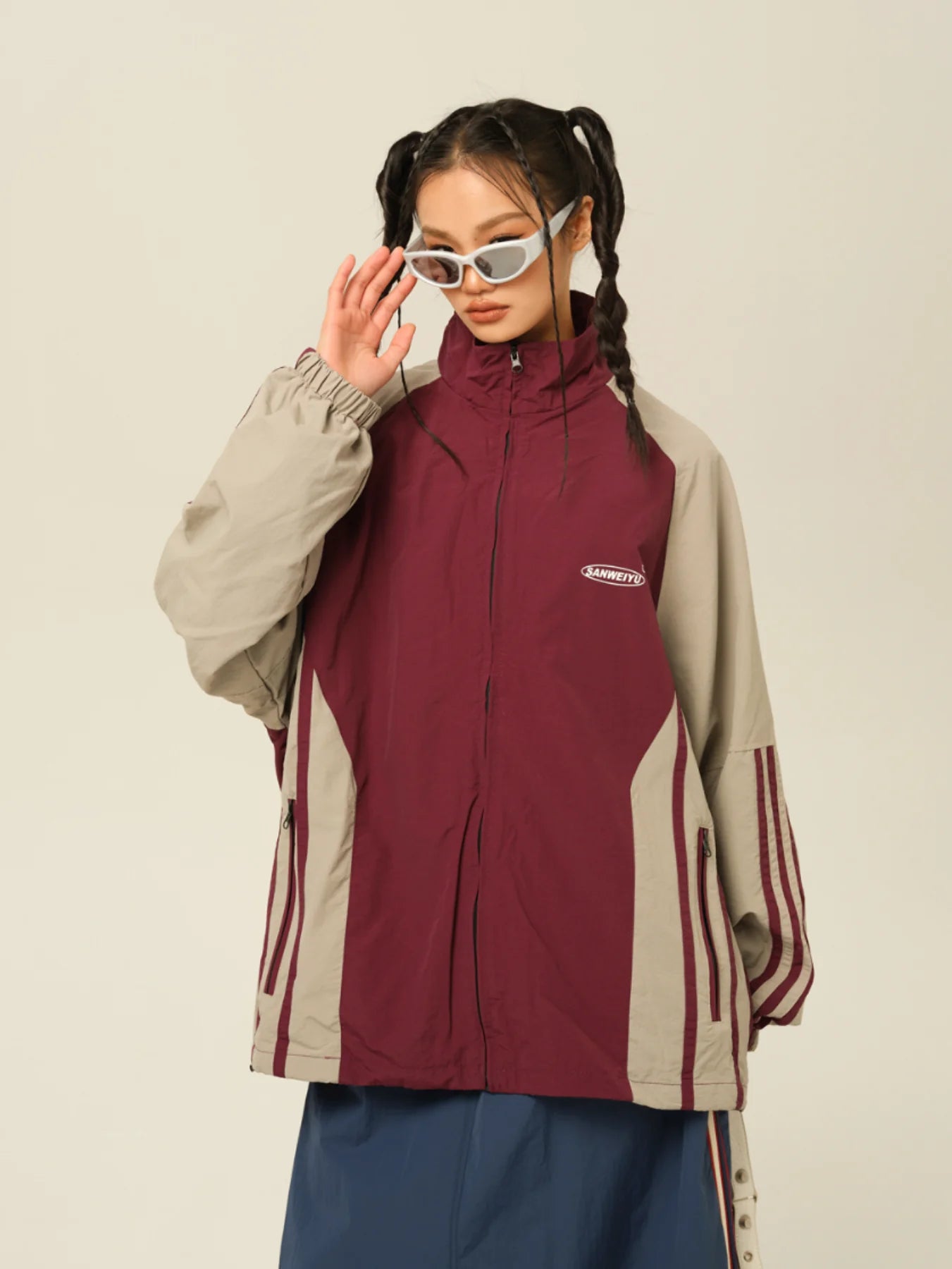 Loose nylon jacket P003