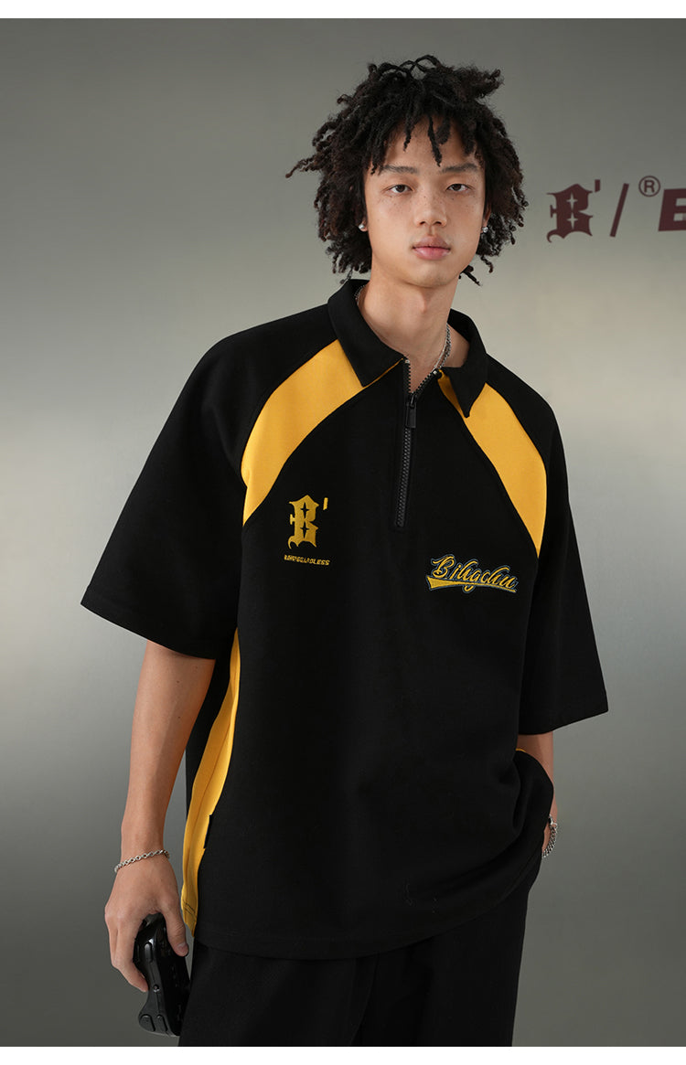 Half-zip polo T-shirt P104