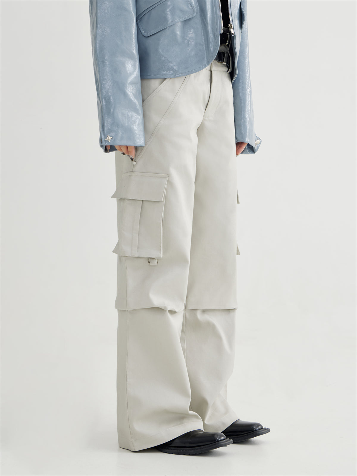 Double waist pants P073