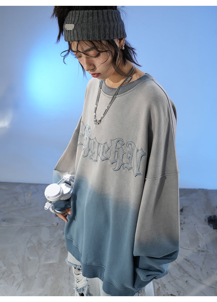 Oversized Gradation Sweatshirt P090