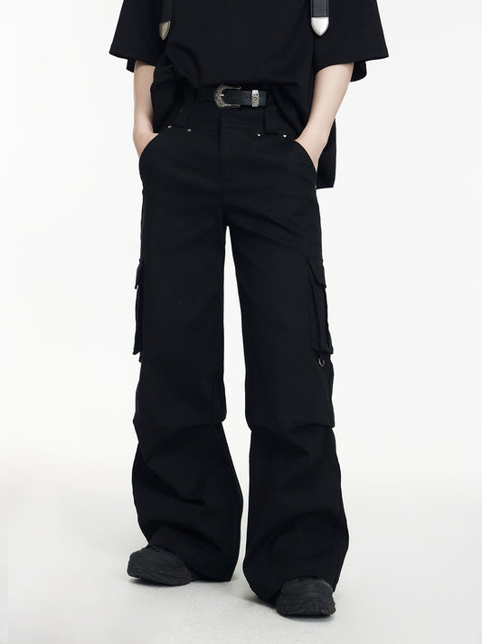 Double waist pants P073