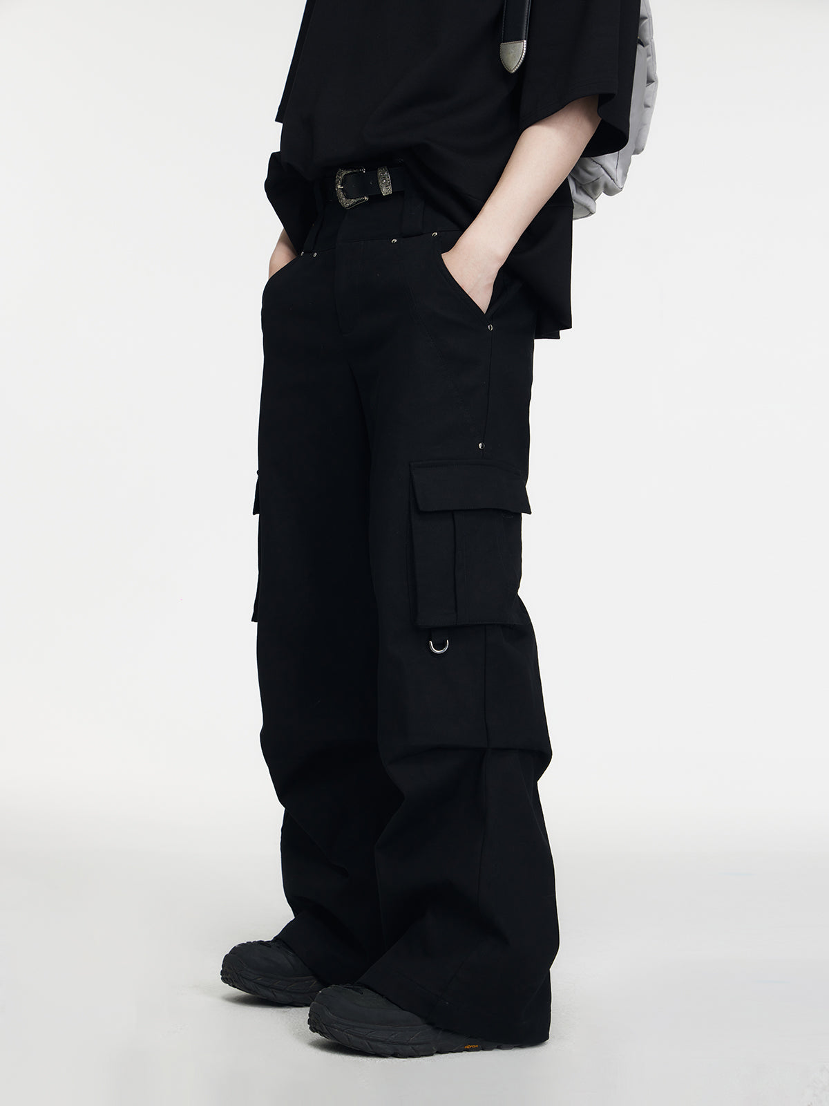 Double waist pants P073