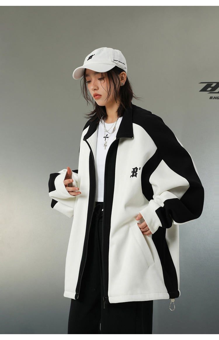 Oversized track jacket P092