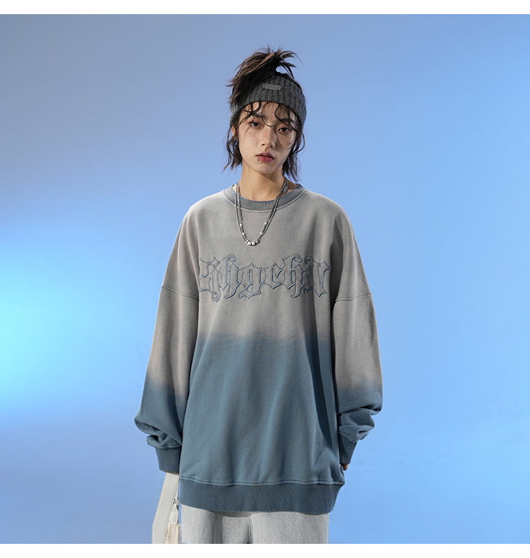 Oversized Gradation Sweatshirt P090