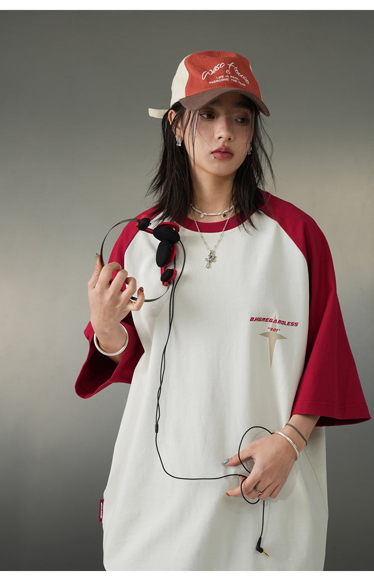 Oversized Raglan T-shirt P087